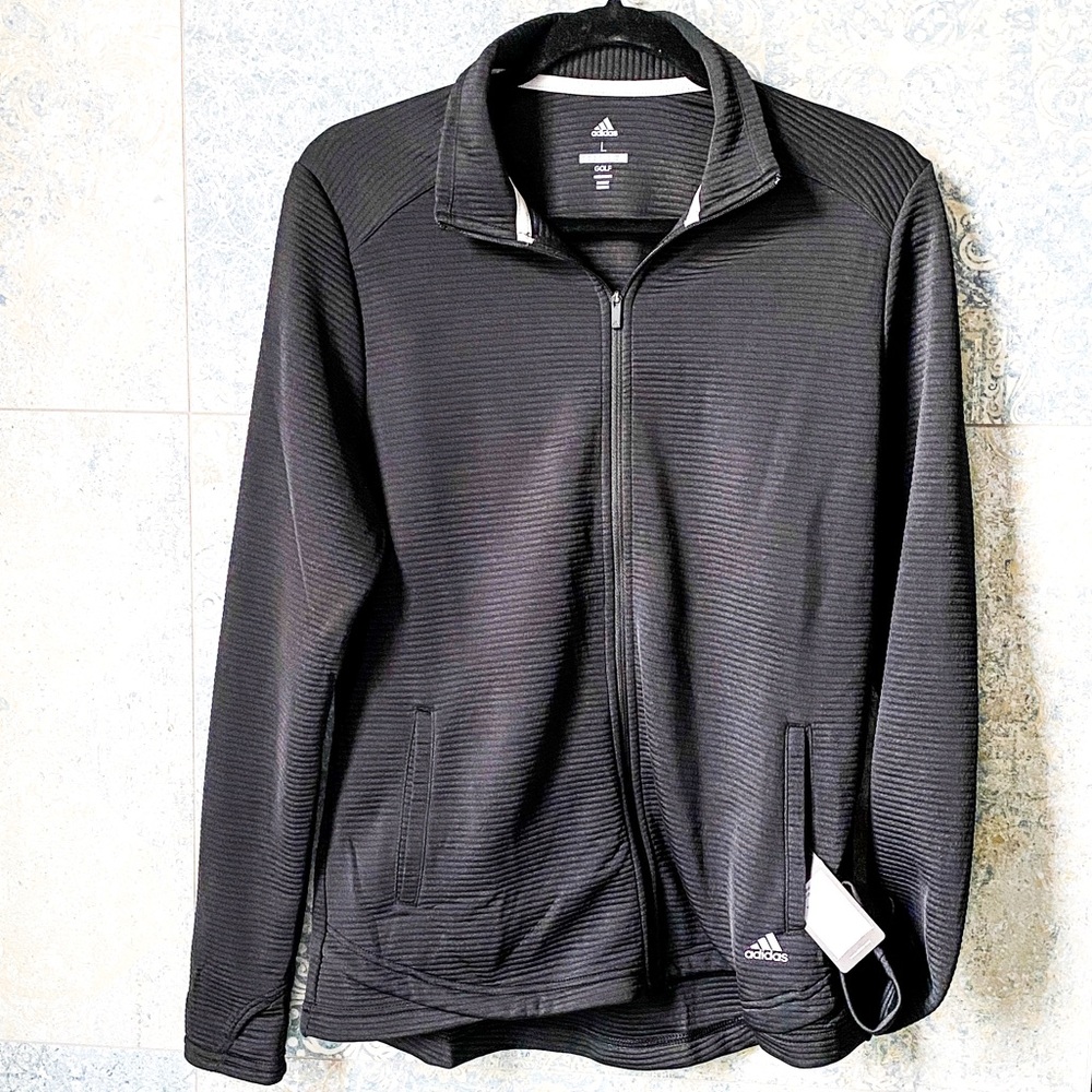 NWT Adidas Womens Ribbed Jacket Size L